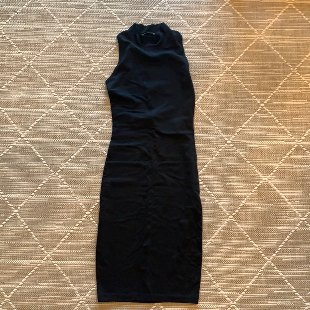 Zara mid black knit dress